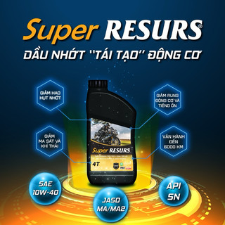 Dầu nhớt full tổng hợp super resurs 1000ml