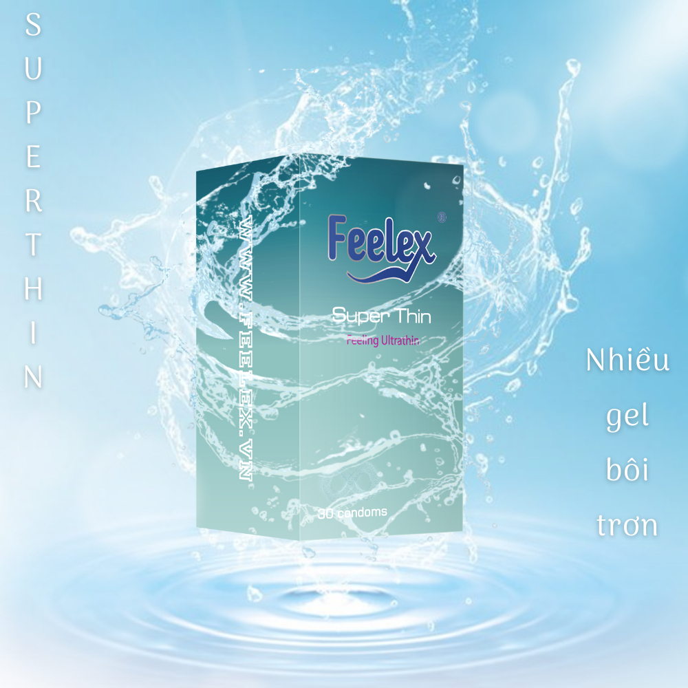 Bao cao su Feelex superthin hộp 30 bcs