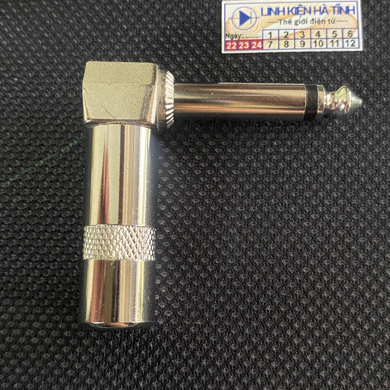 4 cái Jack 6 ly (6.5, 6.35 ) chữ L , jack hàn dây micro 6 ly - CL15