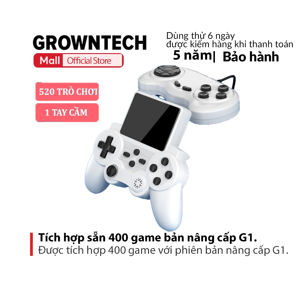 Máy Chơi Game 4 Nút 400 Trò Chơi Vui Nhộn GrownTech Kết Nối Được Với TV, Kết Nối Tay Cầm Chơi 2 Người