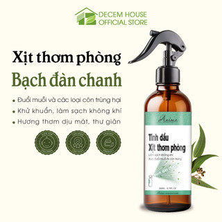 Xịt phòng tinh dầu Bạch đàn chanh Anima giúp đuổi muỗi, khử mùi, làm thơm phòng, thanh lọc không khí 150ml/ 260ml