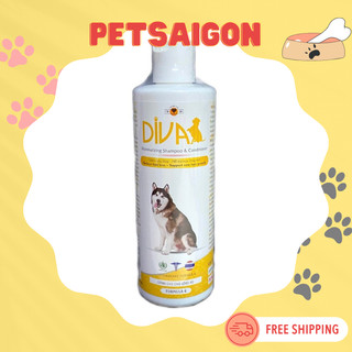 Sữa tắm diva dưỡng ẩm cho chó lông xù - chai 400ml