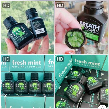 Viên thơm miệng thảo dược Breath pearls