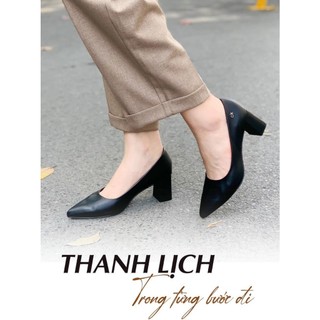 Giầy Cao Gót Da Thật VNXK
