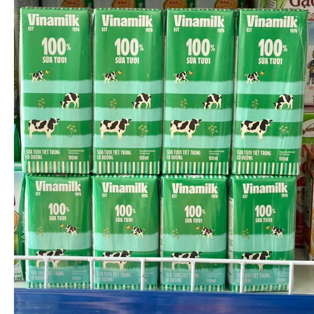 Lốc 4 hộp sữa tươi Vinamilk, ADM 180 ml