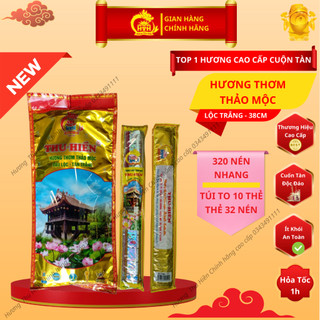 [Chính Hãng] Nhang Thảo Mộc Thu Hiền, Hương Thơm Thảo Mộc Thu Hiền Cao Cấp Tàn Trắng Dài 38cm