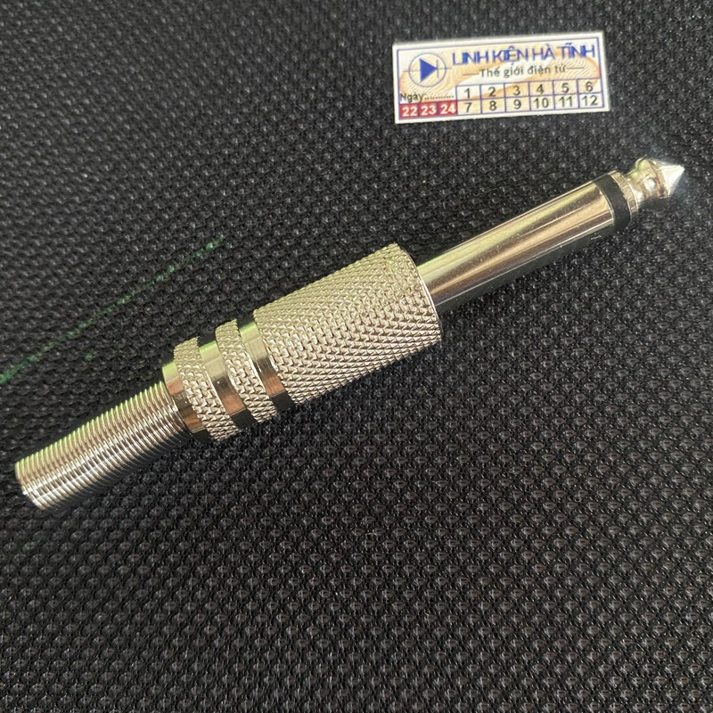 Túi 6 cái Jack hàn dây micro 6 ly mono dạng thẳng , jack micro 6 ly - CL13