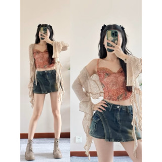 Quần giả váy vạt chéo túi hộp kèm quần bảo hộ lưng cao cá tính - Ảnh shop tự chụp