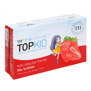 Thùng 48 hộp sữa tươi ít đường th true milk / th top kid 110ml