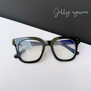 Kính giả cận unisex GM chữ V vuông gọng bản to tròng UV400