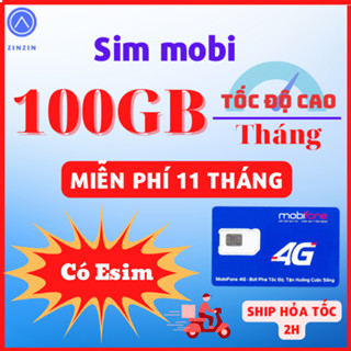  Sim 4G Mobifone Trọn Gói 12 Tháng Tặng 100GB  Tháng Không Phải Nạp Tiền 