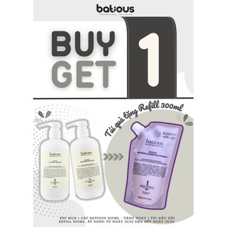 Bộ dầu gội và dầu xả Batious chăm sóc tóc mềm mượt