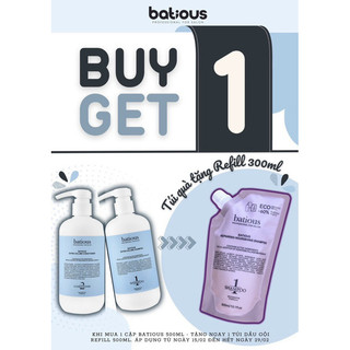Bộ dầu gội và dầu xả Batious chăm sóc tóc mềm mượt