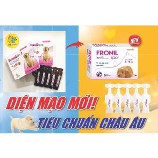 🐶Nhỏ Gáy Fronil Spot Rận Bọ Chét , Ve cho chó mèo ống 0.67 ml🐶 Pet-1989