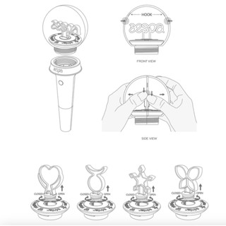 CHÍNH HÃNG LIGHTSTICK AESPA + CARD RANDOM
