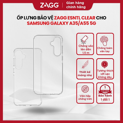 Ốp lưng chống sốc bảo vệ ZAGG dành cho Samsung A36 / A56 / A16 / A15 5G / A35 / A55 / M55 5G / S24 FE