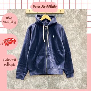 Hoodie zip ralph lauren màu navy hàng chính hãng code: 710625887024 | fox sneaker