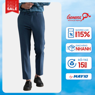 Quần âu nam GENEROS 020122450MF LD006 quần tây nam basic co giãn nhẹ lịch lãm
