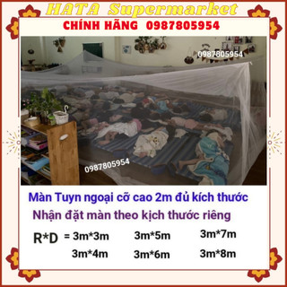 Mùng, màn tuyn chống muỗi ngoại cỡ / mùng màn tuyn cỡ lớn đủ kích thước 8m, 7m, 6m, 5m, 4m, 3m.... mùng màn tuyn siêu to