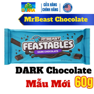 Kẹo socola mrbeast - chocolate mr beast bản giới hạn Feastables MrBeast Chocolate Bar 60g-Dark Chocolate
