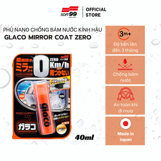 Chai xịt chống bám nước gương chiếu hậu, camera lùi Soft99 Glaco Mirror Coat Zero G-65 40ml