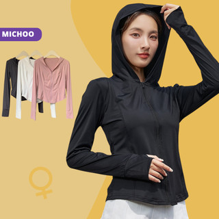 Áo Khoác Nữ Dáng Ôm MICHOO Khoác Ngoài Chống Nắng Tia UV 4 Màu