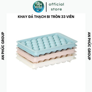 Khay làm đá viên tròn, khay đá tròn, khuôn đổ rau câu, làm thạch rau câu 33 ô