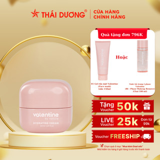 Kem dưỡng ẩm sáng da Valentine gạo lứt giúp làn da trắng sáng, mềm mịn 50ml Tặng Set mini 3 sản phẩm chăm sóc da