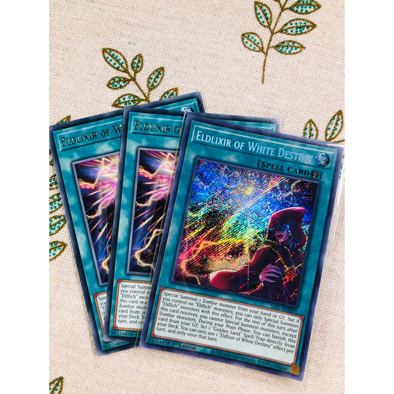 [LiLy_Yugioh] Lá bài Eldlixir of White Destiny - MGED-EN124 - Rare 1st Edition