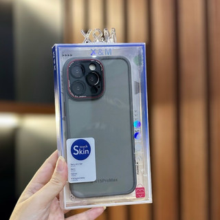 iPhone 15 Pro max_Ốp lưng X&M nhám bảo vệ camera chống vân tay, chống sốc