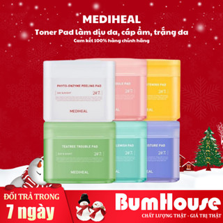 Toner Pad MEDIHEAL Làm Dịu Nhanh/ Cấp Ẩm/ Làm Sáng Da/ Tẩy Tế Bào Chết 180 ml 100 miếng