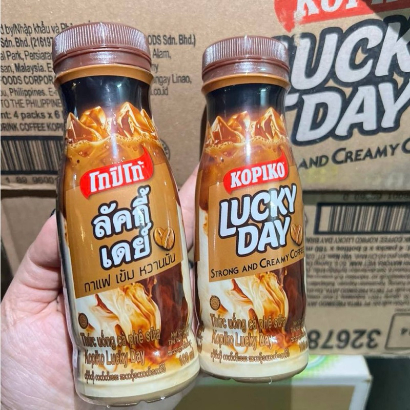 Cà phê Kopiko Lucky Day chai pha sẵn Thái Lan 180ml - Coffee Kopiko/Cafe Kopiko