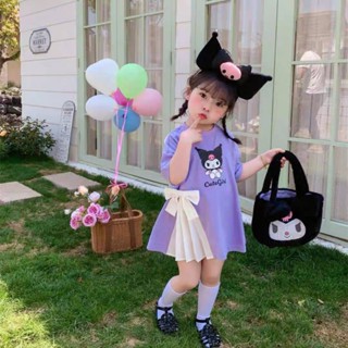 Váy COROMI, Thời Trang Cho Bé, Mẫu Váy Nơ Bé Gái phong cách đáng yêu dễ thương chất vải cotton mềm mịn thoáng mát size 9