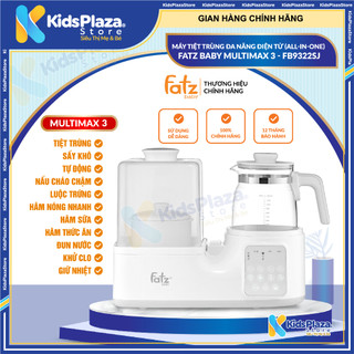 Máy tiệt trùng sấy khô, hâm nước pha sữa, nấu cháo đa năng fatz baby multimax 3 / 7 / 9plus - bảo hành 12 tháng