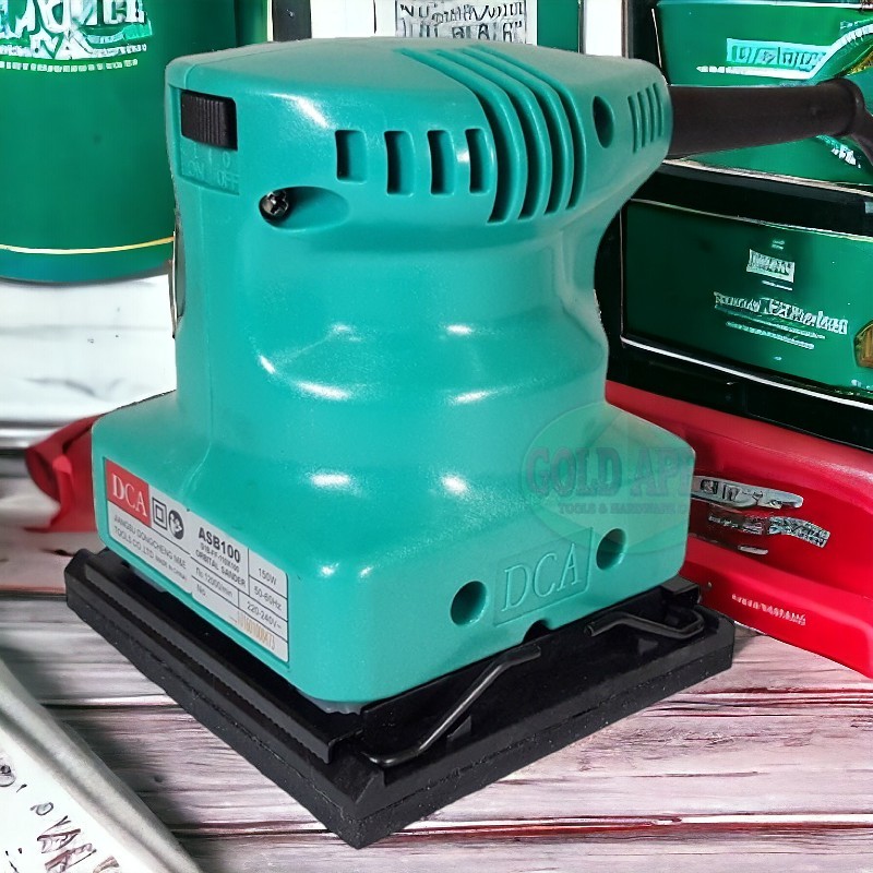 Máy chà nhám rung vuông DCA ASB100 150W - Kích thước 110 x 100mm, Trọng lượng 1.3kg