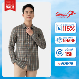 Áo sơ mi nam dài tay Slimfit GENEROS 010123435MF AK513 Áo sơ mi Hàn Quốc công sở