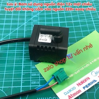 MÁY BƠM 12v DÙNG CHO QUẠT MEDIA