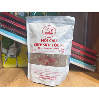 Mồi câu chép siêu tốc F1, mồi câu cá hồ dịch vụ trọng lươngn 1kg