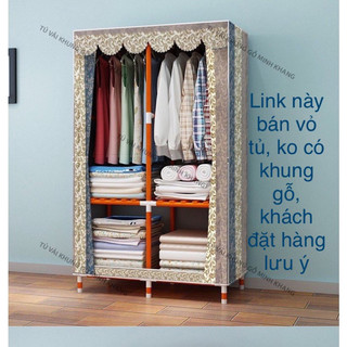 Phụ kiện tủ vải: vỏ tủ vải Áo chụp ngoài tủ vải khung gỗ Minh Khang
