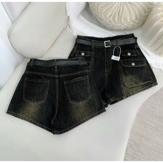  Quần Short Jean Túi Hộp Cao Cấp. Quần Đùi Bò Nắp Túi Phong Cách Hàn Quốc _Q6