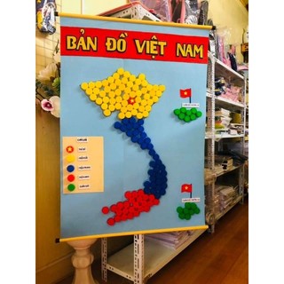 Đồ dùng dạy học handmade nắp chai khổ a0
