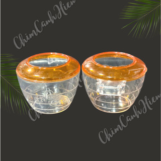 2 Cái Cóng Nhựa Đựng Thức Ăn Cho Chào Mào.Mi, Đựng Nước Cho Các Loại Chim Cảnh - Chất Liệu Nhựa Cho Mọi Loại Chim (2cái)