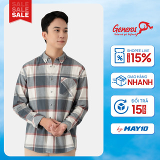 Áo sơ mi nam dài tay Slimfit GENEROS 010123404MF #4 Áo sơ mi công sở vải cotton cao cấp