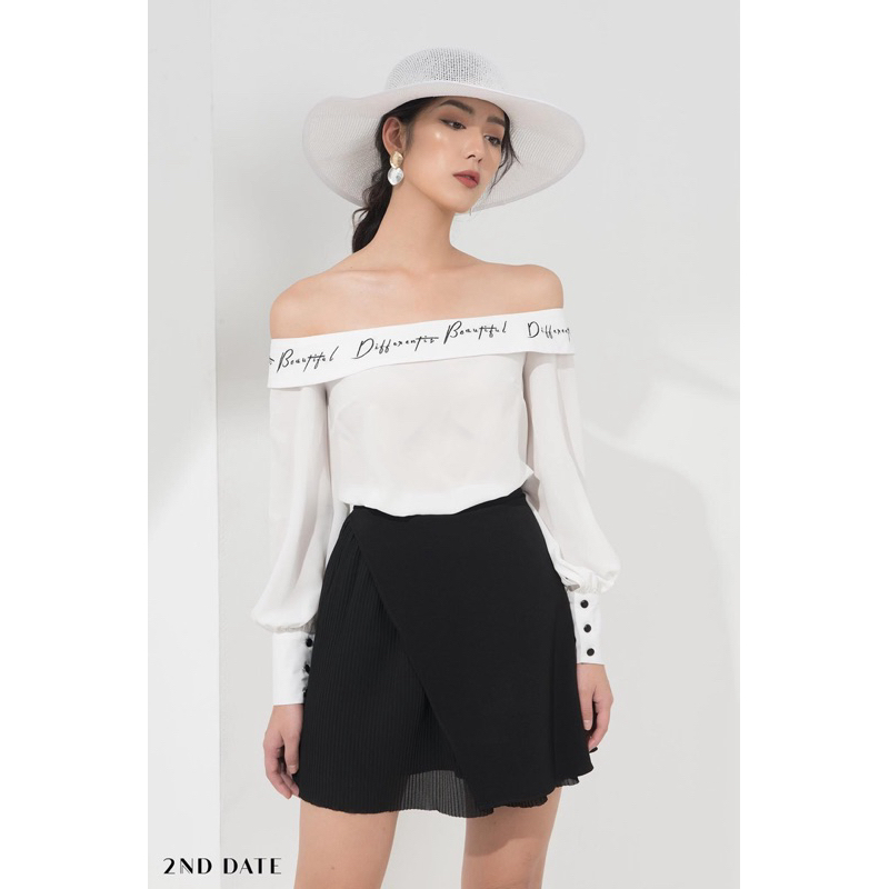 (SẴN) Oversized Blouse with Buttons thương hiệu 2ND DATE