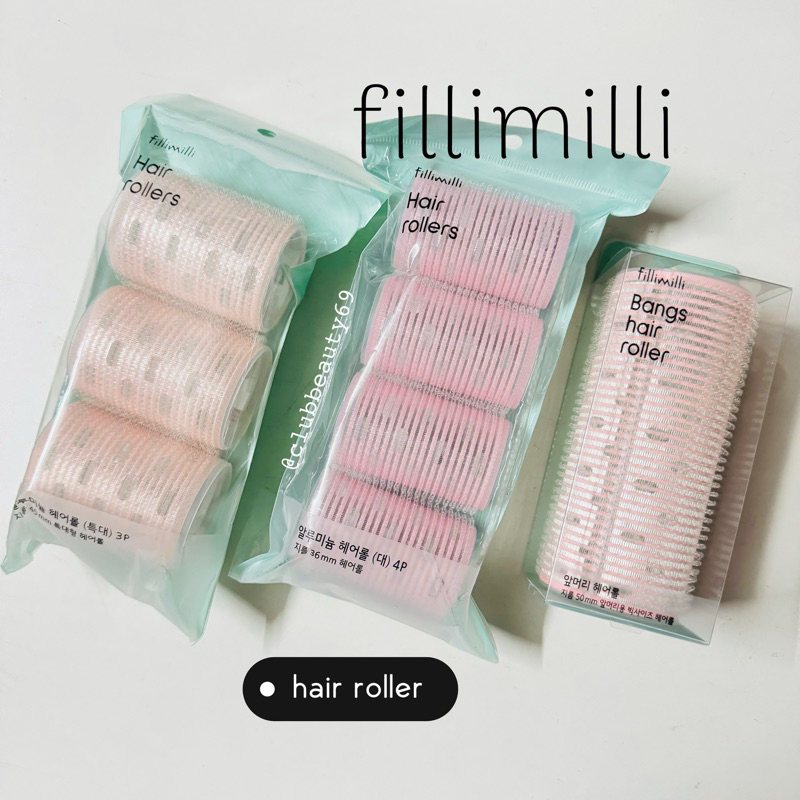   Chính hãng  Lô Cuốn Tóc Mái Fillimilli 3 kích cỡ - 필리밀리 앞머리 헤어롤 FILLIMILLI Bangs Hair Roller 