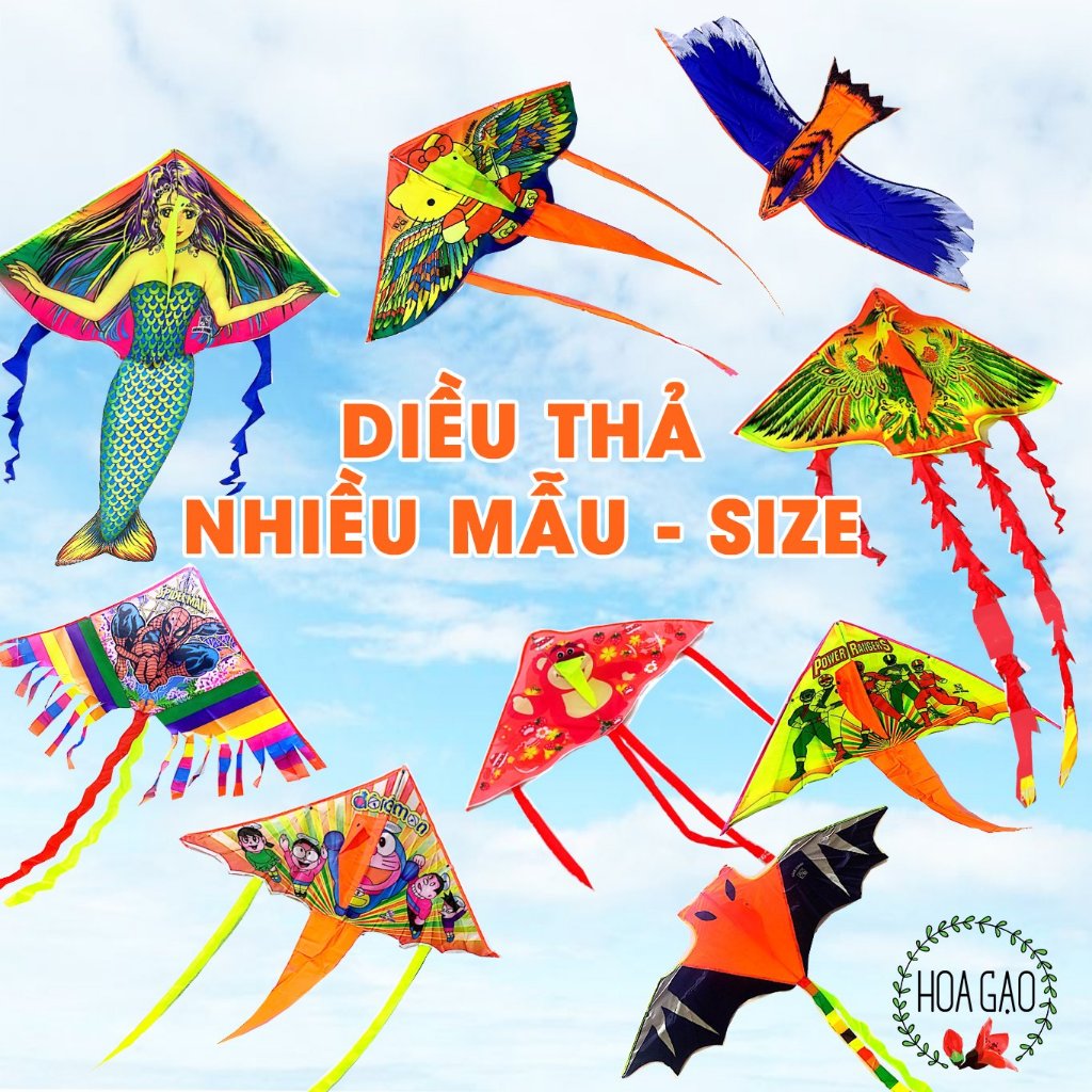 Diều đồ chơi diều cá mập ma nữ rắn rồng diều thả TẶNG DÂY cho bé diều độc lạ diều thả ngoài trời