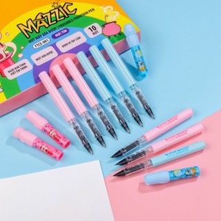 Bút máy xóa được Mazzic Thiên Long FTCE-001 - Ngòi cải tiến, trơn, êm với ống mực không lắng cặn . Ống Mực Tím
