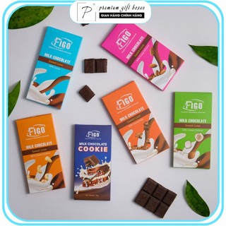 Thanh 50gr combo mix các vị dark & milk chocolate kẹo socola đen và socola sữa figo thanh 50gr siêu rẻ