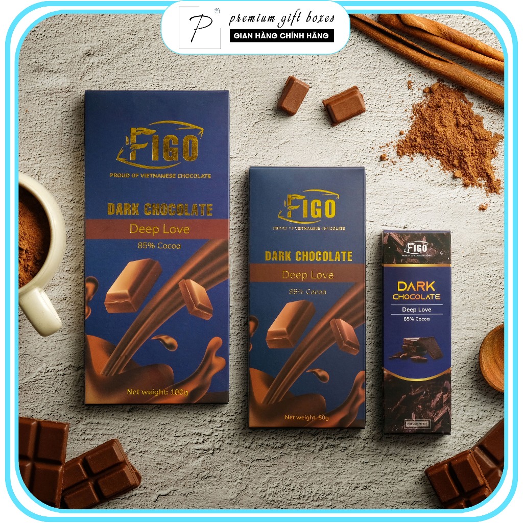 [Chính hãng] Socola đen 85% Cacao | Dark Chocolate 85% Cacao ít đường ngon, chất lượng, tan trong mệ