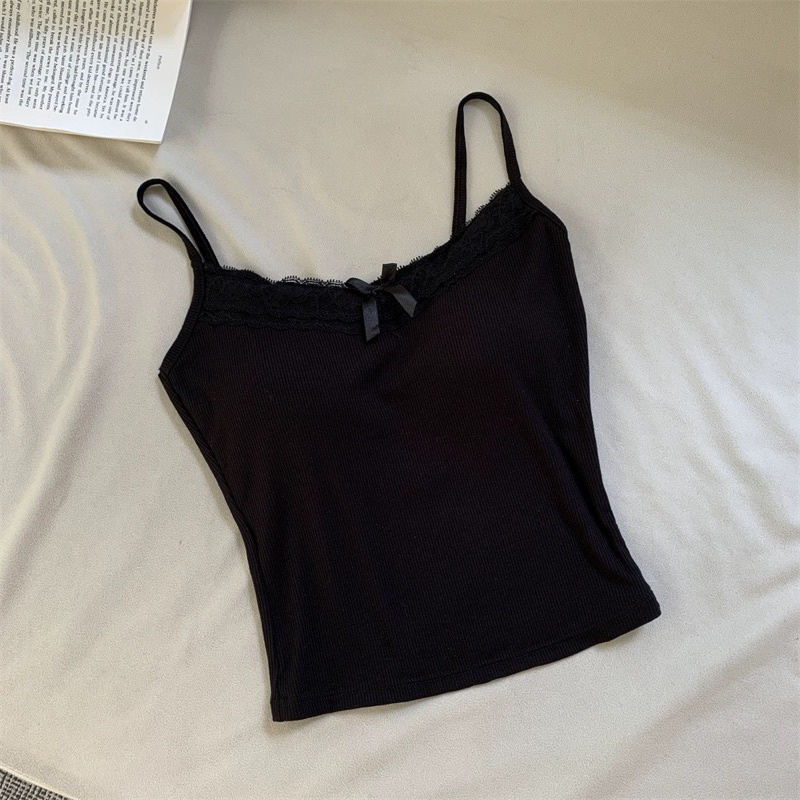 Áo kiểu 2 dây vạt dài phối ren cài gợi cảm, Áo Kiểu Cổ Yếm Phối Ren Có Mút Ngực Bl25 ( có Bigsize) | BigBuy360 - bigbuy360.vn